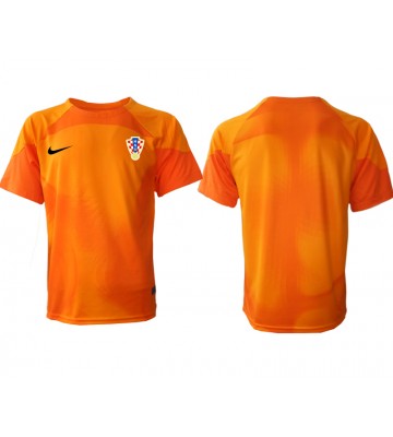 Maillot de foot Croatie Gardien de but Extérieur Monde 2022 Manches Courte